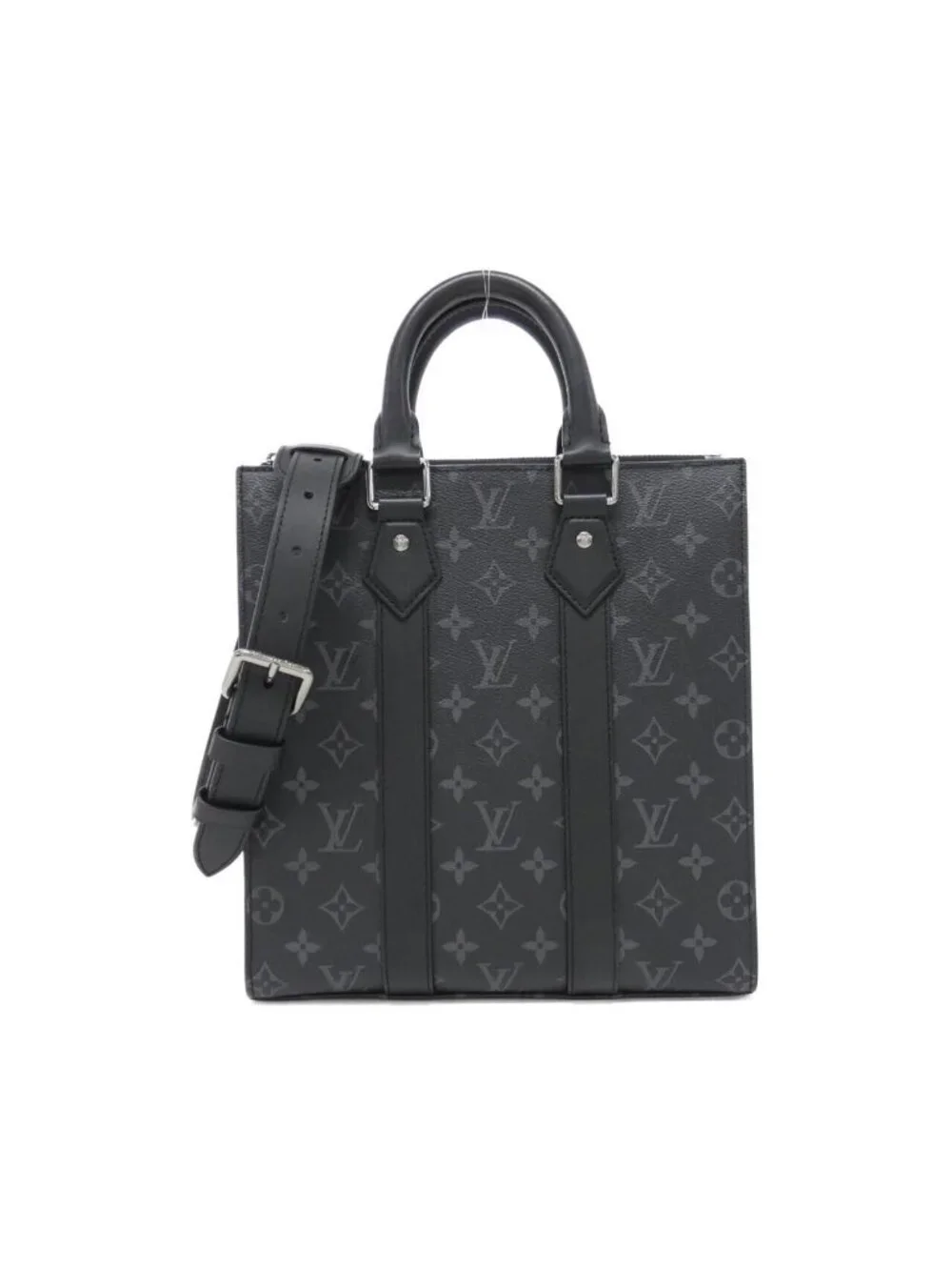 Louis Vuitton Monogram Eclipse Sac Plat Cross Bag